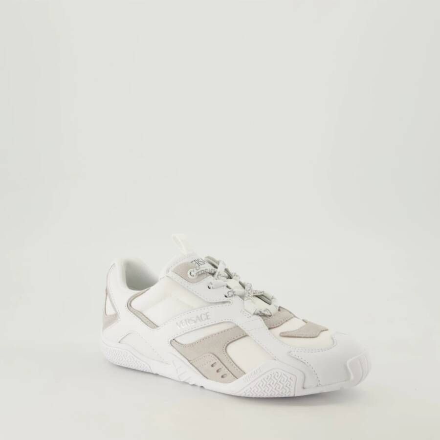 Versace Galaxia Witte Leren Sneakers White Dames