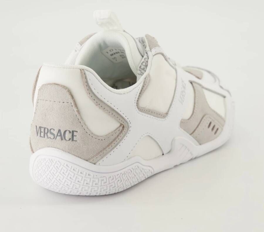 Versace Galaxia Witte Leren Sneakers White Dames