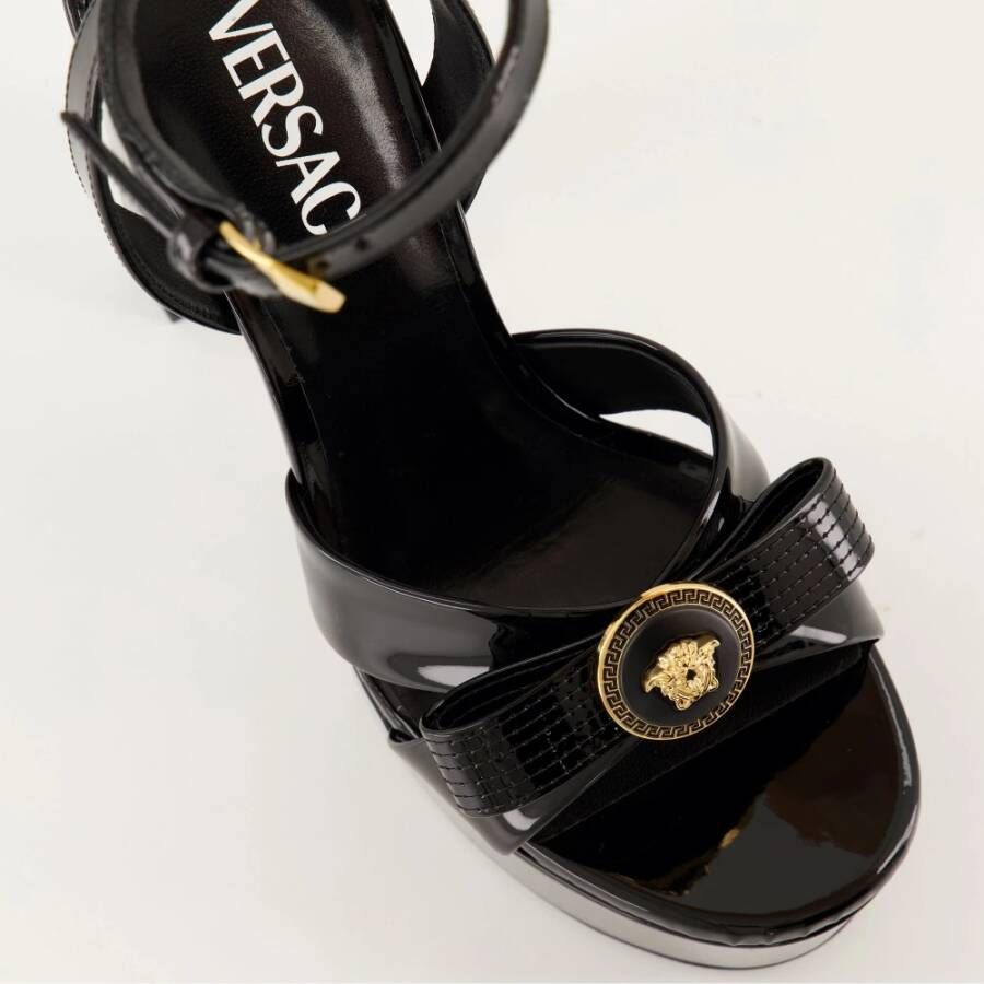 Versace Gianni Ribbon Hak Sandalen Black Dames