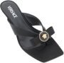 Versace Ribbon Thong Mules Black Dames - Thumbnail 4