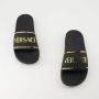 Versace Gouden Logo Slides Lente-Zomer 2025 Black Dames - Thumbnail 6