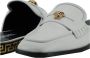 Versace Gouden Medusa Leren Muiltjes Witte Schoenen White Dames - Thumbnail 5