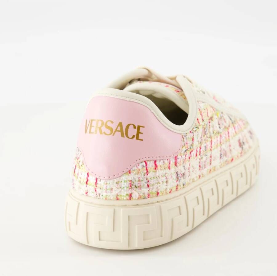 Versace Greca Tweed Lurex Manden Lente-Zomer 2025 Pink Dames