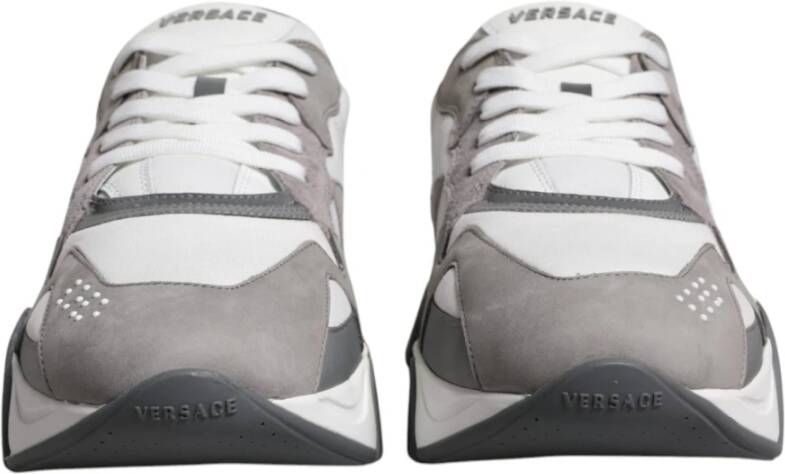 Versace Grijze Chunky Lage Sneakers Gray Heren