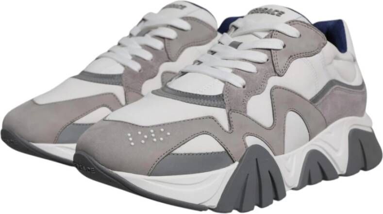 Versace Grijze Chunky Lage Sneakers Gray Heren