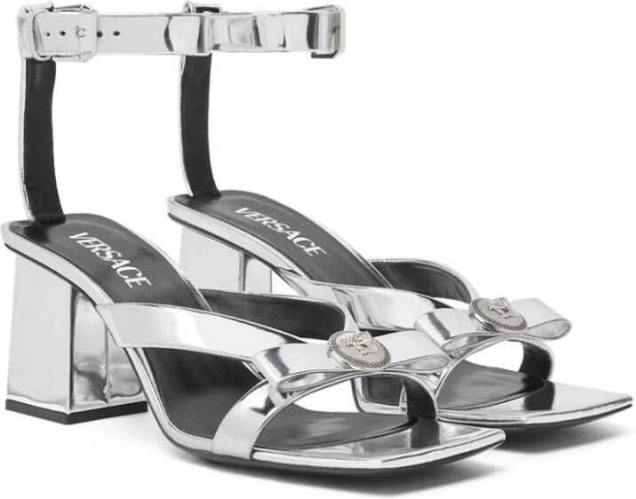 Versace High Heel Sandals Gray Dames