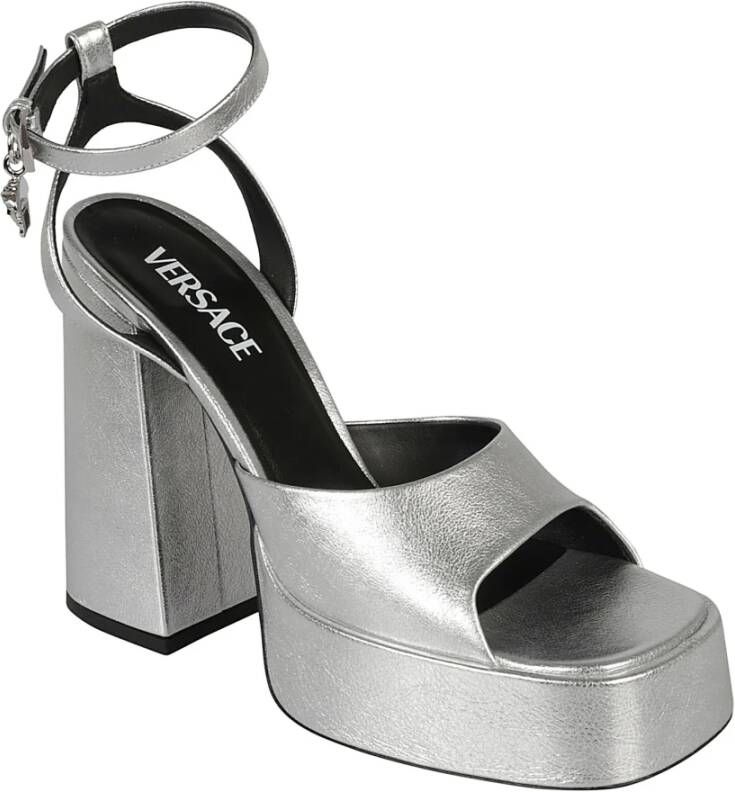 Versace High Heel Sandals Grijs Dames