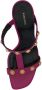 Versace Paarse Kalfsleren Hoge Hak Sandalen Purple Dames - Thumbnail 5