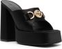 Versace Zwarte Medusa Plaque Sandalen Black Dames - Thumbnail 3