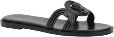 Versace Iconische instapsandalen met Medusa-logo Black Dames