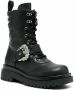 Versace Jeans Couture Zwarte Enkellaarsjes voor Dames met 5 cm Hak Black Dames - Thumbnail 14