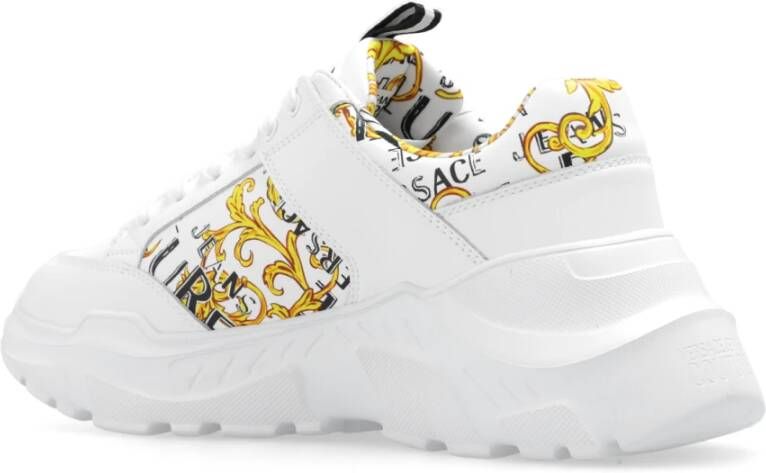 Versace Jeans Couture Bedrukte sneakers White Heren