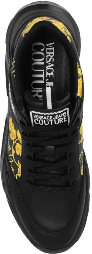 Versace Jeans Couture Bedrukte sneakers Zwart Heren