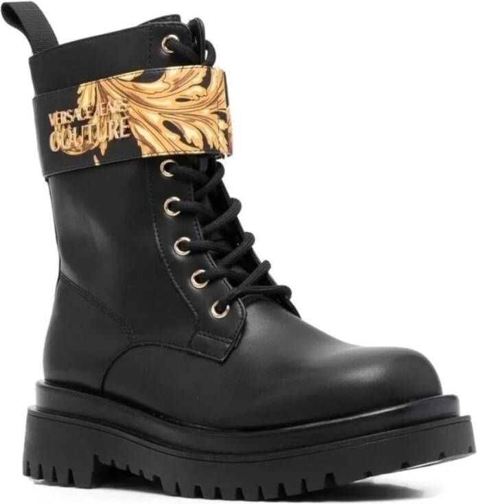 Versace Jeans Couture Black Gold Casual gesloten laarsjes Zwart Dames