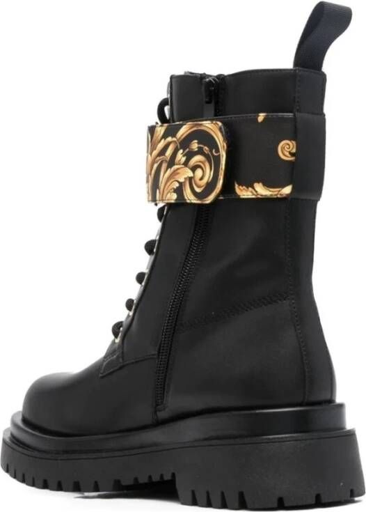 Versace Jeans Couture Black Gold Casual gesloten laarsjes Zwart Dames