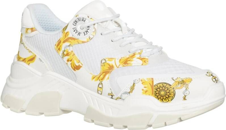 Versace Jeans Couture Chain Couture Sneakers Wit Dames