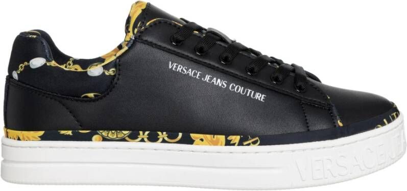 Versace Jeans Couture Court 88 Chain Couture Sneakers Zwart Dames