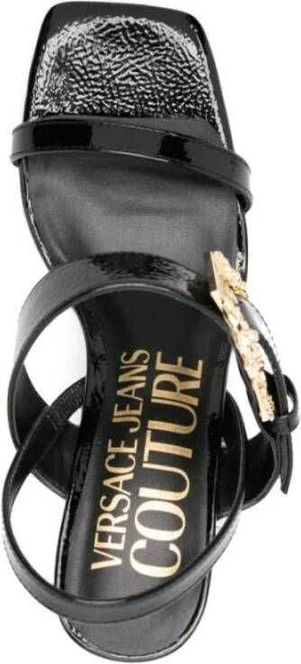 Versace Jeans Couture Emily Zwarte Pantoffels Black Dames