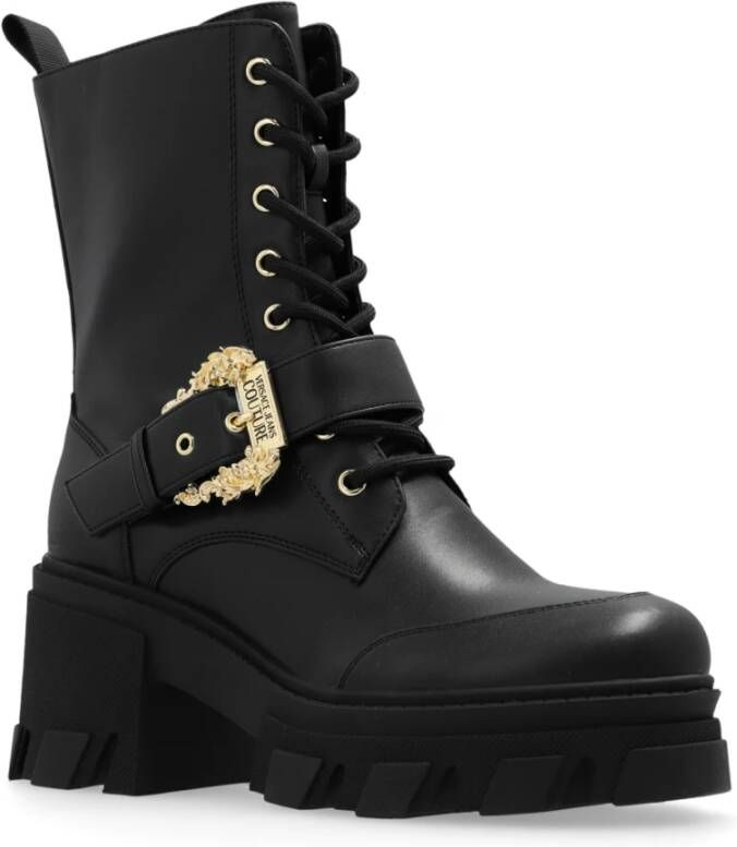 Versace Jeans Couture Enkellaarzen Black Dames