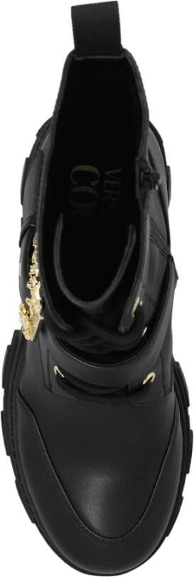 Versace Jeans Couture Enkellaarzen Black Dames