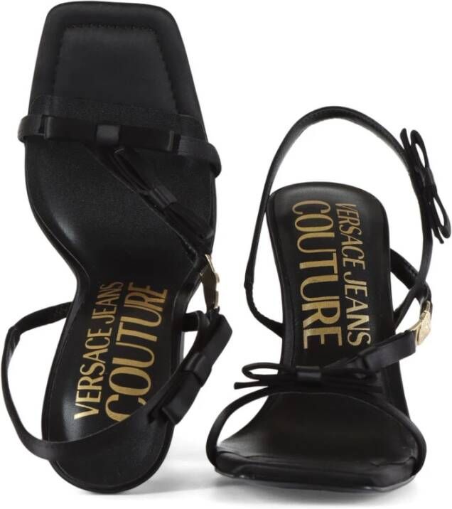 Versace Jeans Couture High Heel Sandals Black Dames