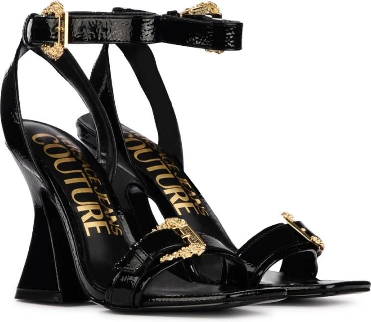 Versace Jeans Couture High Heel Sandals Zwart Dames