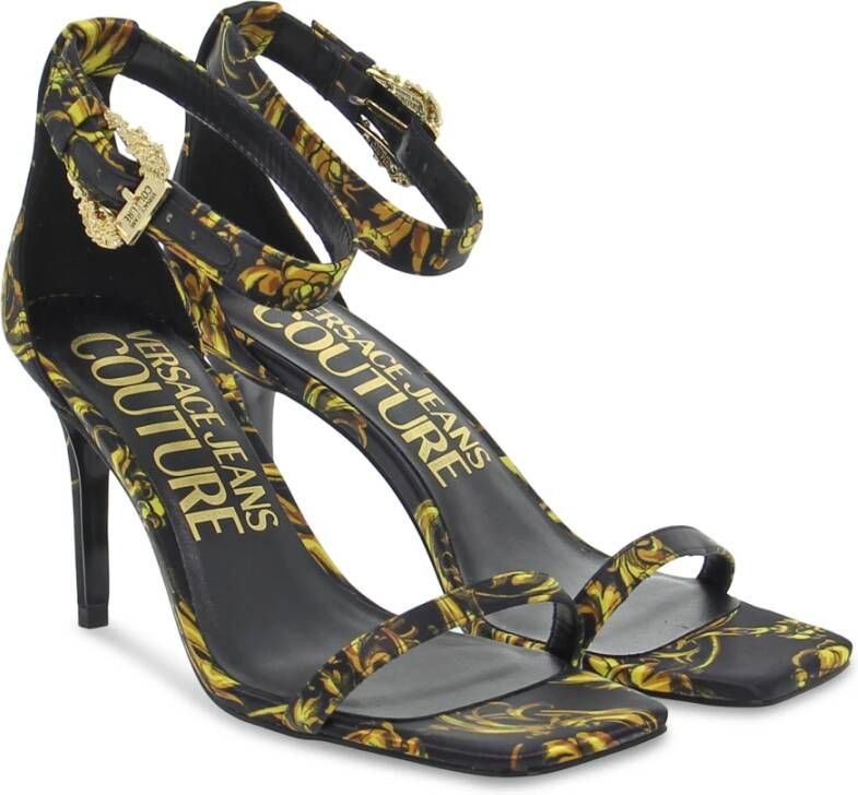 Versace Jeans Couture High Heel Sandals Zwart Dames