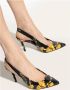 Versace Jeans Couture Zwarte Pumps voor Vrouwen Multicolor Dames - Thumbnail 9