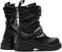 Versace Jeans Couture Zwarte Enkellaarsjes voor Dames met 5 cm Hak Black Dames - Thumbnail 9