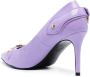 Versace Jeans Couture Lila platte schoenen met gouden gespen Purple Dames - Thumbnail 2