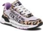 Versace Jeans Couture Luipaardprint Sneakers met Lila Details Multicolor Dames - Thumbnail 3