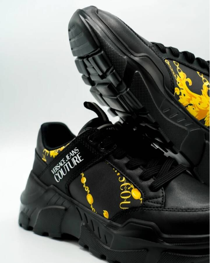 Versace Jeans Couture Mode Sneaker Schoenen Black Heren