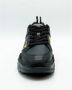 Versace Jeans Couture Barok Detail Zwart Leren Platte Schoenen Black Heren - Thumbnail 9