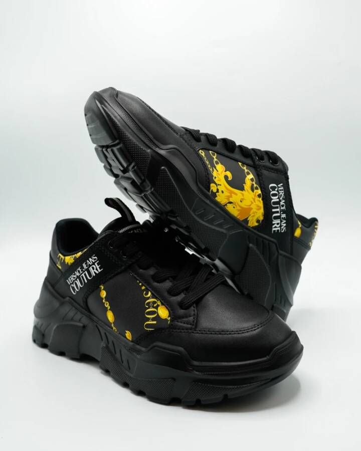 Versace Jeans Couture Mode Sneaker Schoenen Black Heren