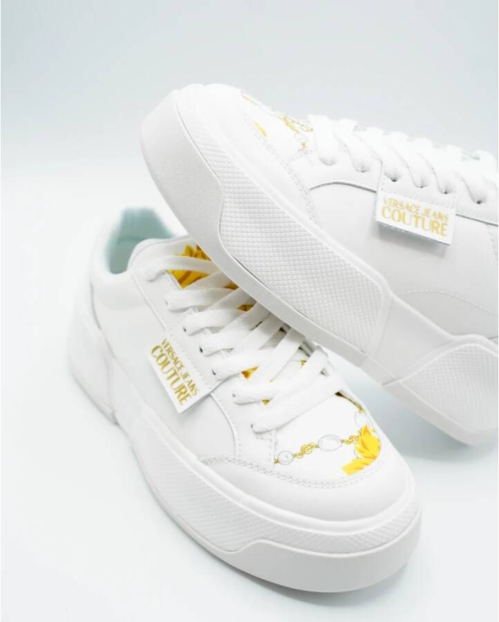 Versace Jeans Couture Mode Sneaker White Dames