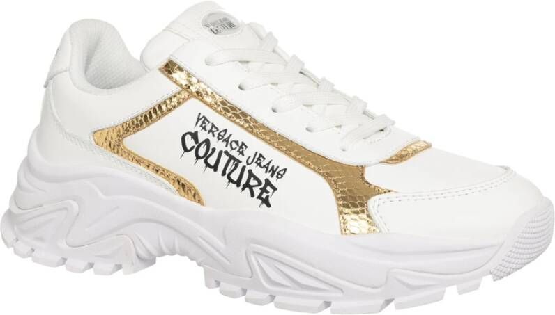 Versace Jeans Couture Multicolor Hiker Sneakers met Vetersluiting White Dames