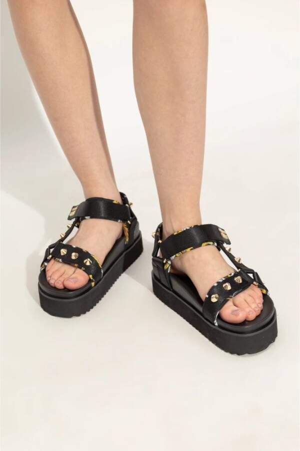 Versace Jeans Couture Plateau sandalen Black Dames