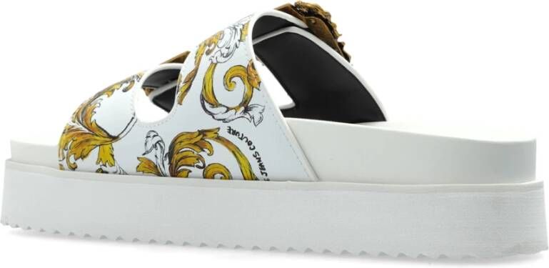 Versace Jeans Couture Plateau sandalen White Dames