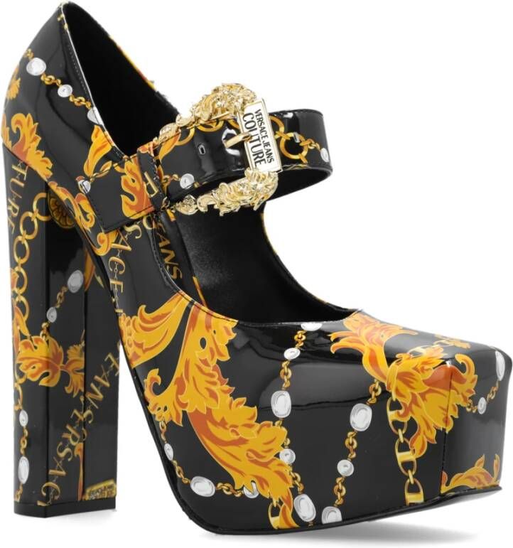 Versace Jeans Couture Platform pumps Zwart Dames