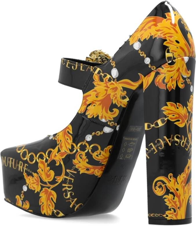 Versace Jeans Couture Platform pumps Zwart Dames