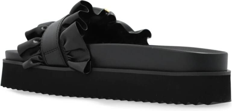 Versace Jeans Couture Platform slides Black Dames