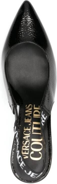 Versace Jeans Couture Zwarte Pumps Schoenen Elegant Stijl Black Dames