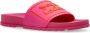 Versace Jeans Couture Rubberen slides met logo Pink Dames - Thumbnail 4