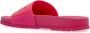 Versace Jeans Couture Rubberen slides met logo Pink Dames - Thumbnail 5