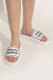 Versace Jeans Couture Rubberen slides met logo White Dames - Thumbnail 2