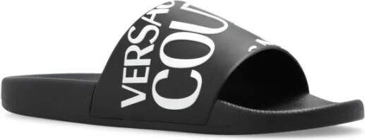 Versace Jeans Couture Rubberen slippers Zwart Heren