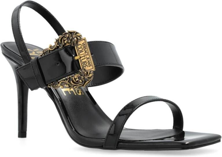 Versace Jeans Couture Sandalettes met hak Black Dames