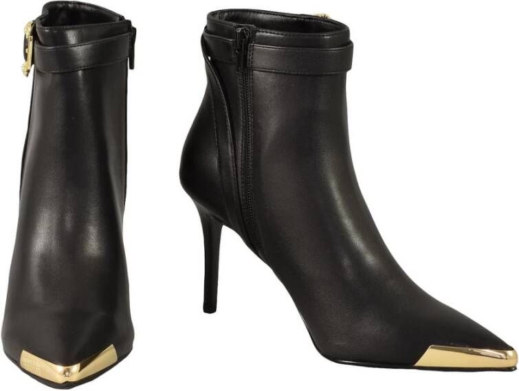 Versace Jeans Couture Zwarte Booties van Zwart Dames