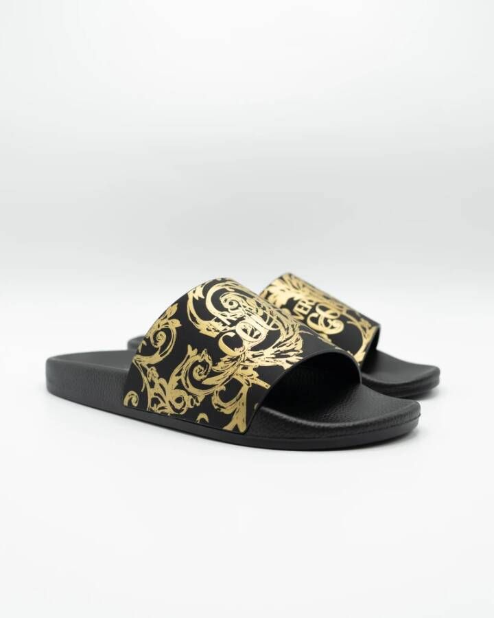 Versace Jeans Couture Sliders Black Heren