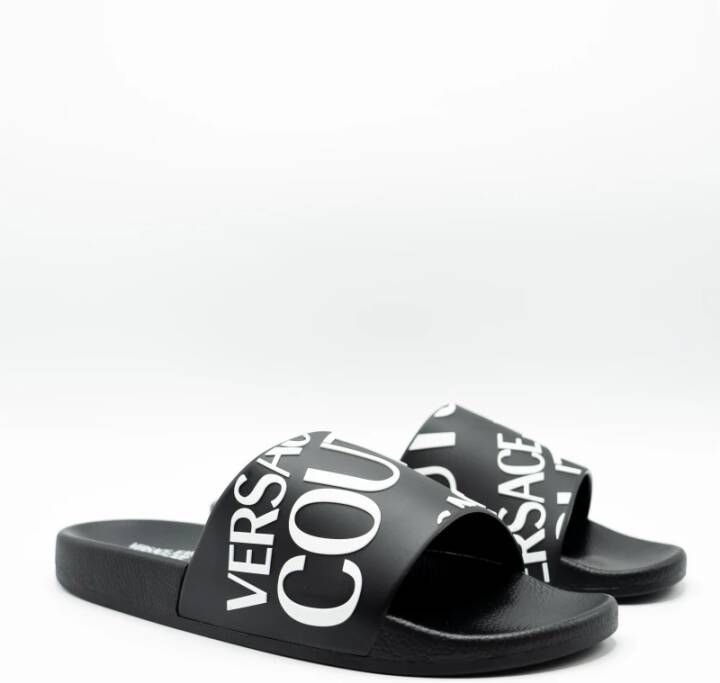 Versace Jeans Couture Sliders Black Heren